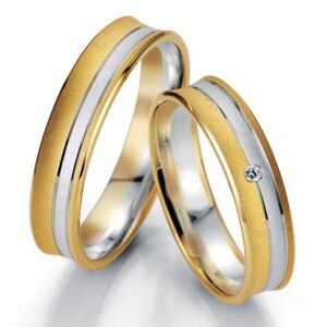 Breuning zlaté snubní prsteny BR48/07049BI+BR48/07050BI