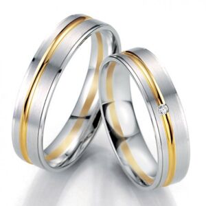Breuning zlaté snubní prsteny BR48/07067BI+BR48/07068BI