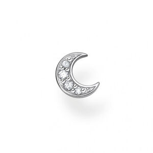 THOMAS SABO kusová náušnice Moon pavé silver H2133-051-14