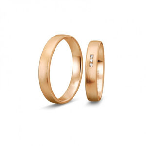 BREUNING zlaté snubní prsteny BR48/04403RG+BR48/14403RG