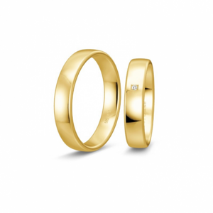 BREUNING zlaté snubní prsteny BR48/04414YG+BR48/14414YG