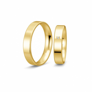 BREUNING zlaté snubní prsteny BR48/04404YG+BR48/14404YG