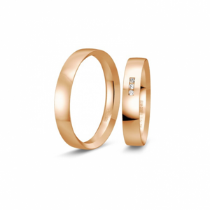 BREUNING zlaté snubní prsteny BR48/04417RG+BR48/14417RG