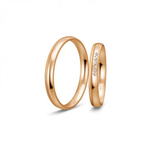 BREUNING zlaté snubní prsteny BR48/04967RG+BR48/04968RG