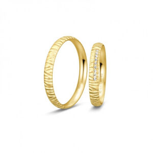 BREUNING zlaté snubní prsteny BR48/04977YG+BR48/04978YG