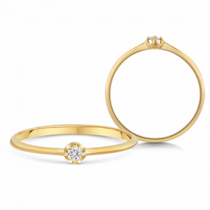 SOFIA DIAMONDS zlatý zásnubní prsten ZODL2931DIXL1