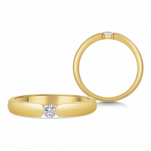 SOFIA DIAMONDS zlatý zásnubní prsten s diamantem 0,13 ct BDRB00073YG
