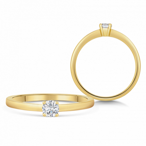 SOFIA DIAMONDS zlatý zásnubní prsten s diamantem 0,20 ct BDRB00064YG