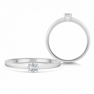 SOFIA DIAMONDS zlatý zásnubní prsten s diamantem 0,20 ct BDRB00064WG