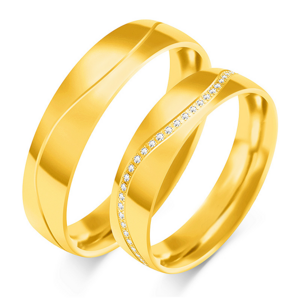 SOFIA zlatý dámský snubní prsten ZSC-130WYG