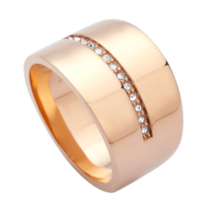 ESPRIT ocelový prsten s křišťály ESRG010022xx