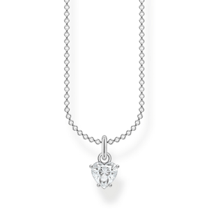 THOMAS SABO náhrdelník White stones heart SCKE150325