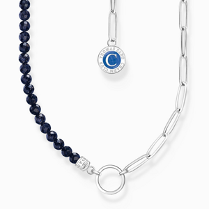 THOMAS SABO náhrdelník na charm Dark blue imitation sandstone KE2189-007-32-L45V
